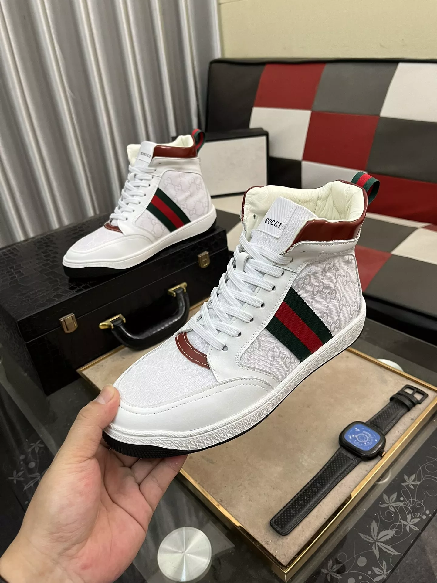 Gucci High Tops Shoes For Men Comfortable 9737