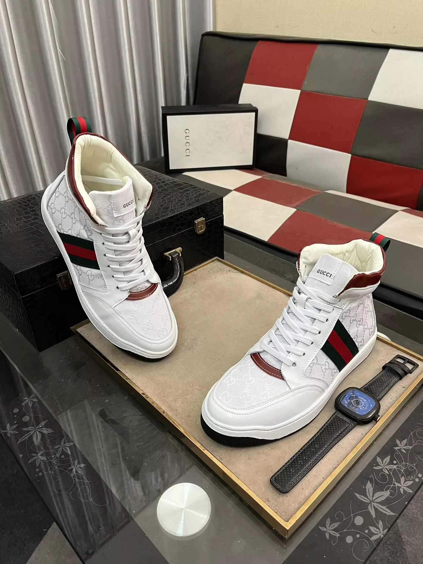 Gucci High Tops Shoes For Men Comfortable 9737