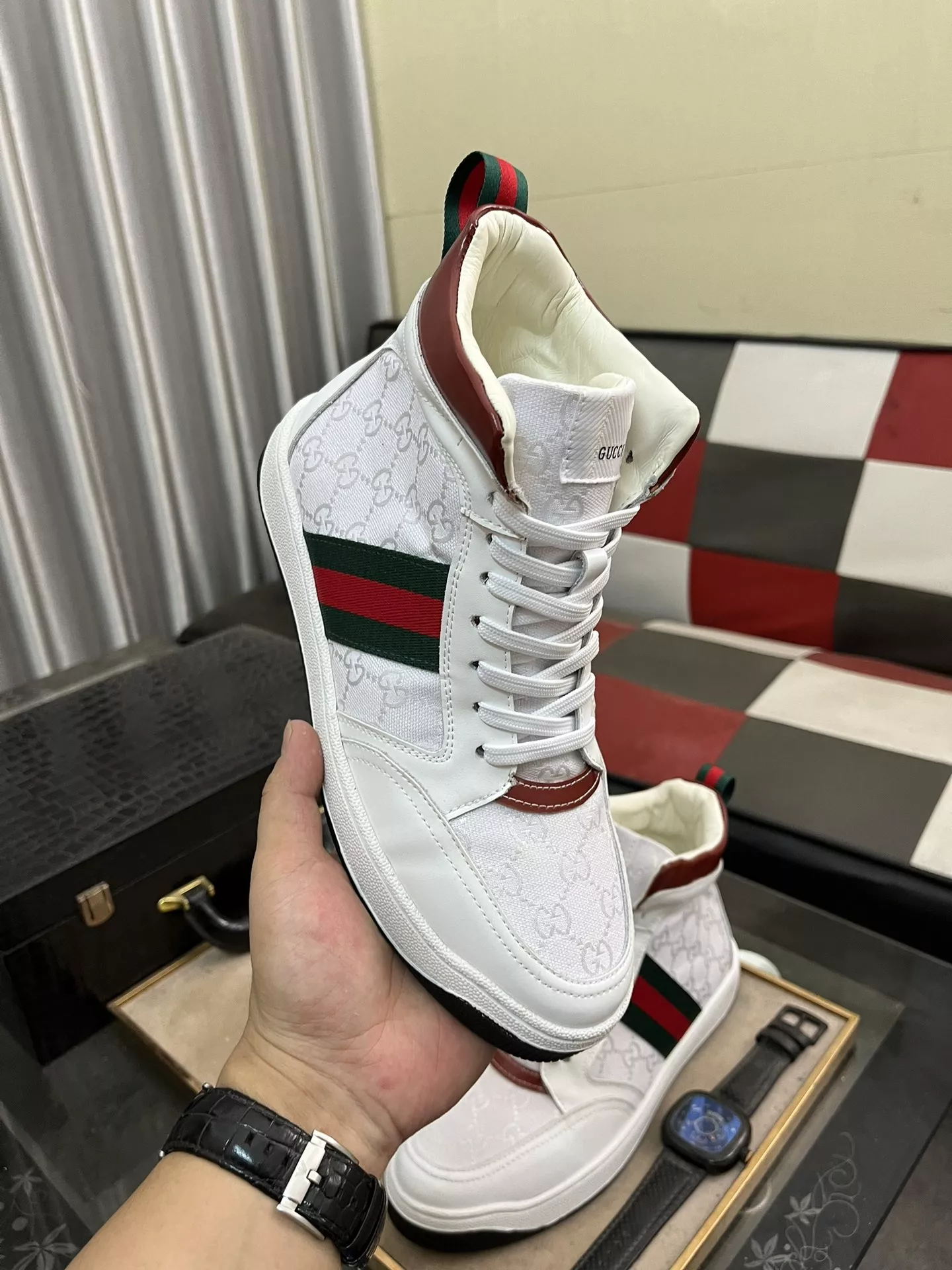 Gucci High Tops Shoes For Men Comfortable 9737