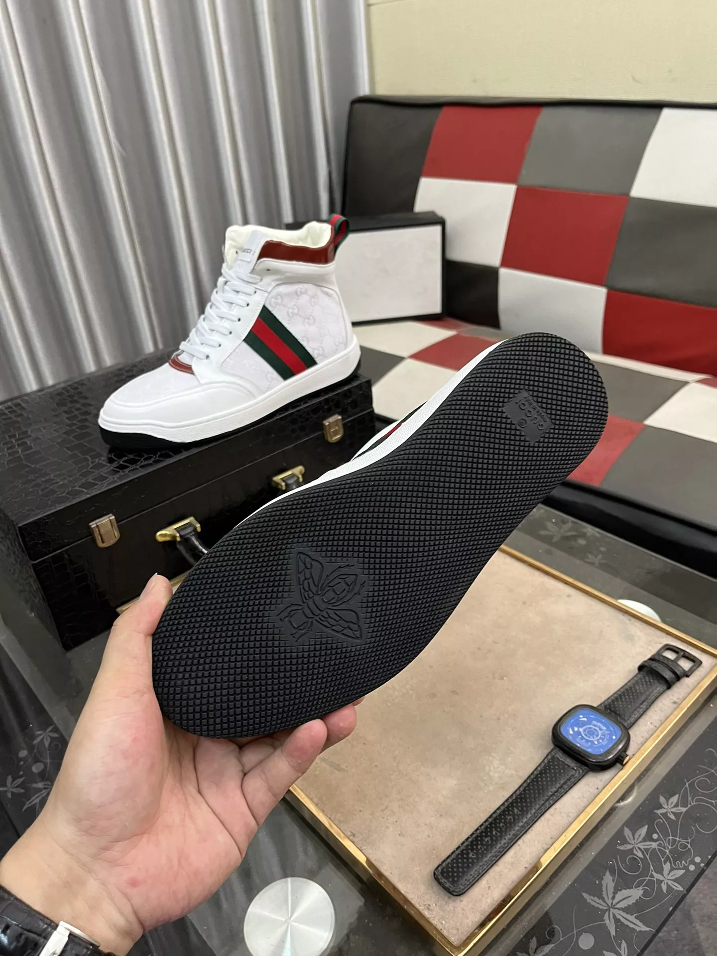 Gucci High Tops Shoes For Men Comfortable 9737