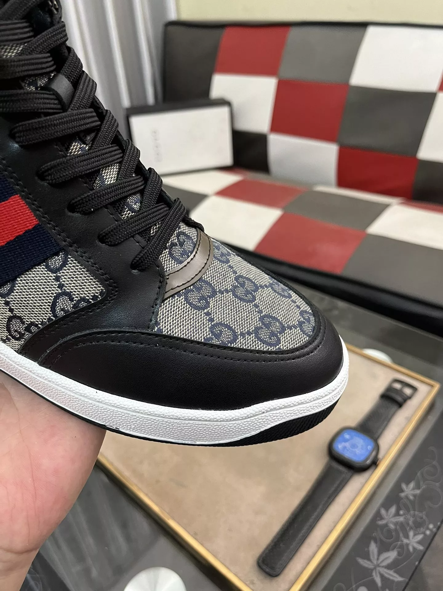Gucci High Tops Shoes For Men Durable 9920