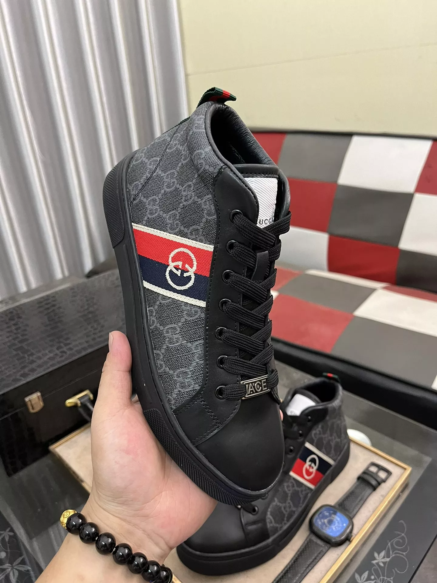 Gucci High Tops Shoes For Men GoodFit 1487