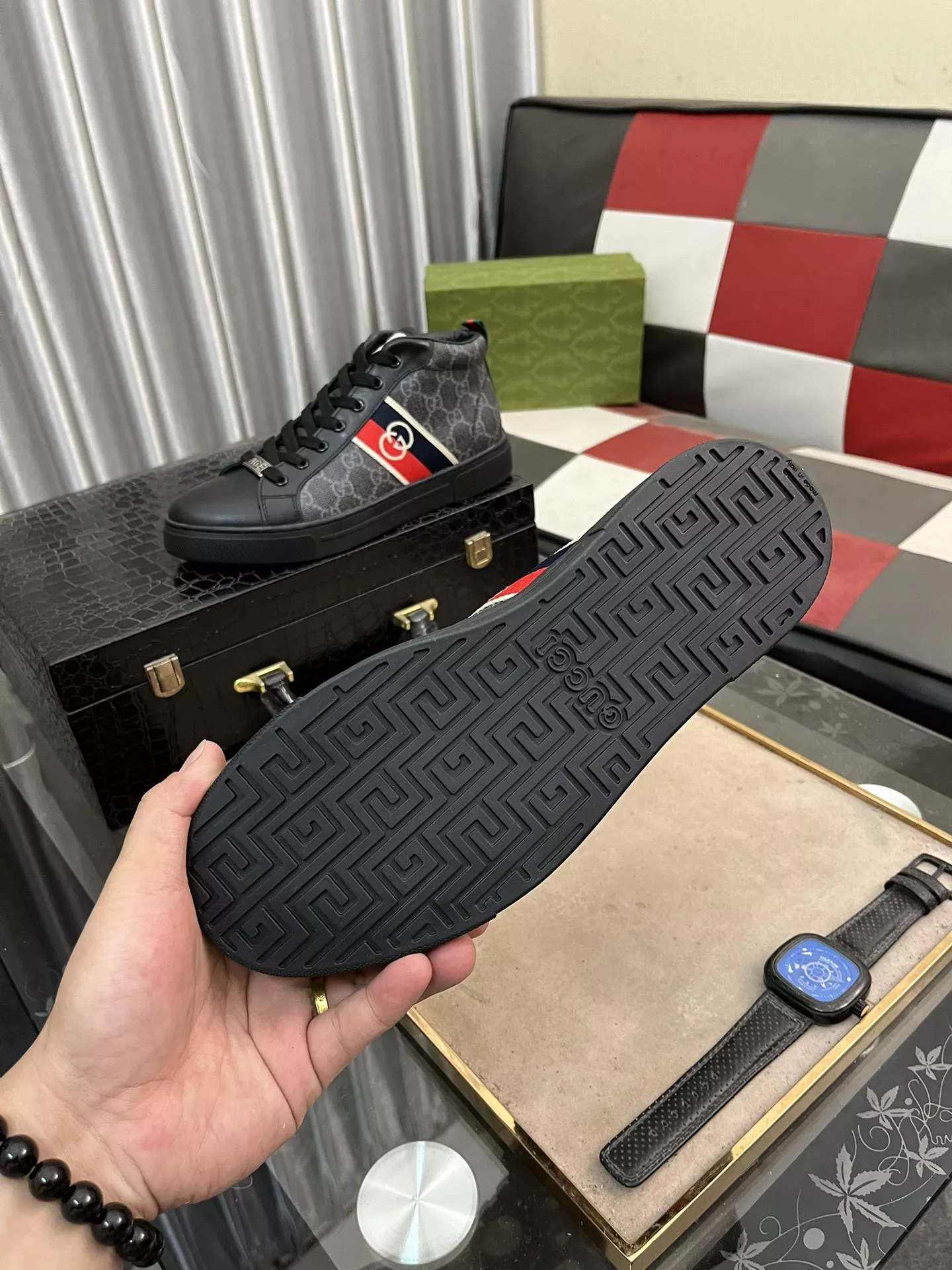 Gucci High Tops Shoes For Men GoodFit 1487