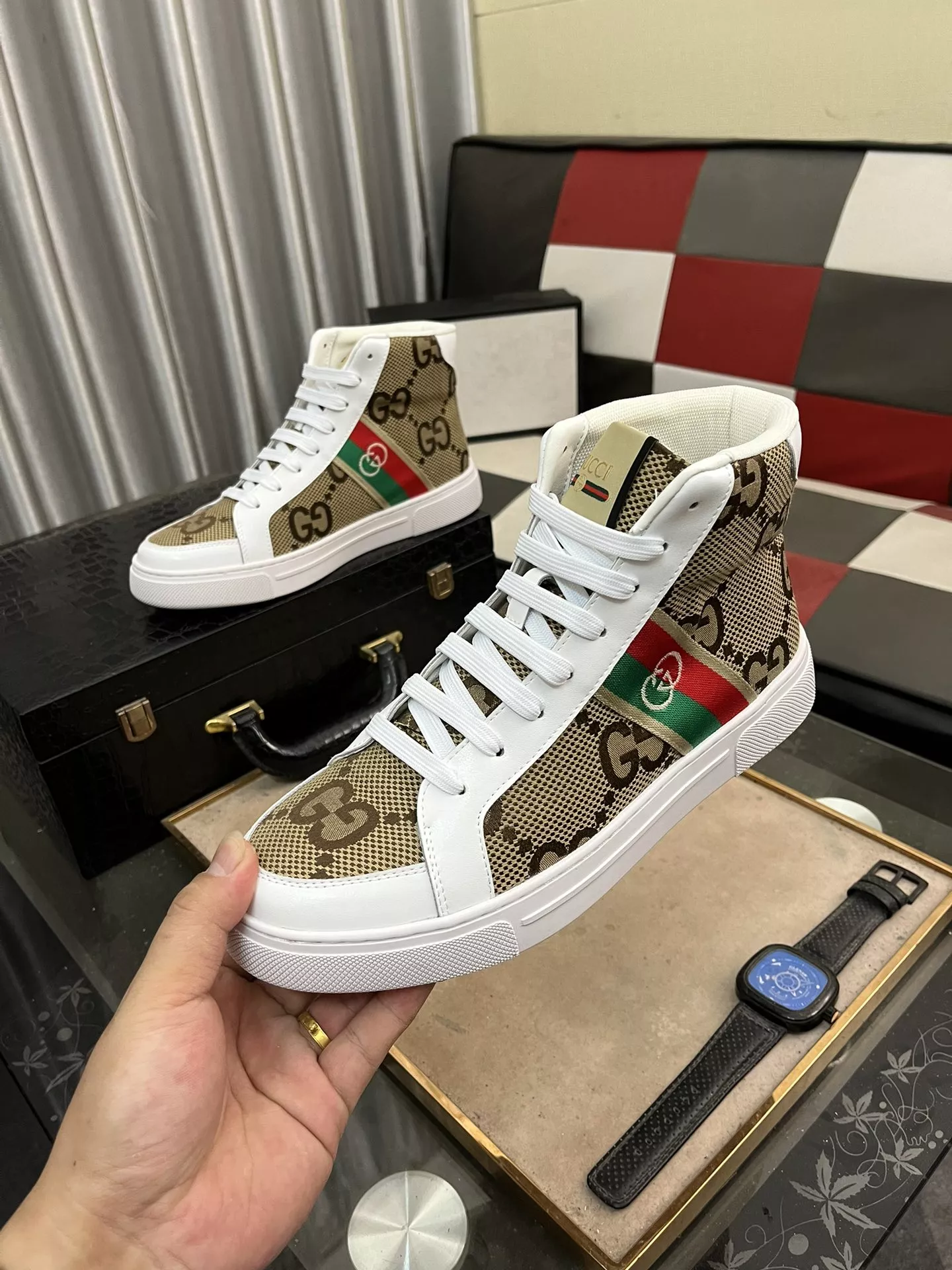 Gucci High Tops Shoes For Men SmartChoice 614