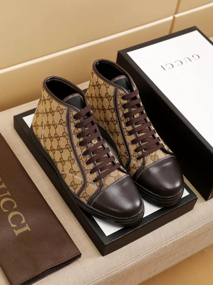 Gucci High Tops Shoes For Men Soft 9165