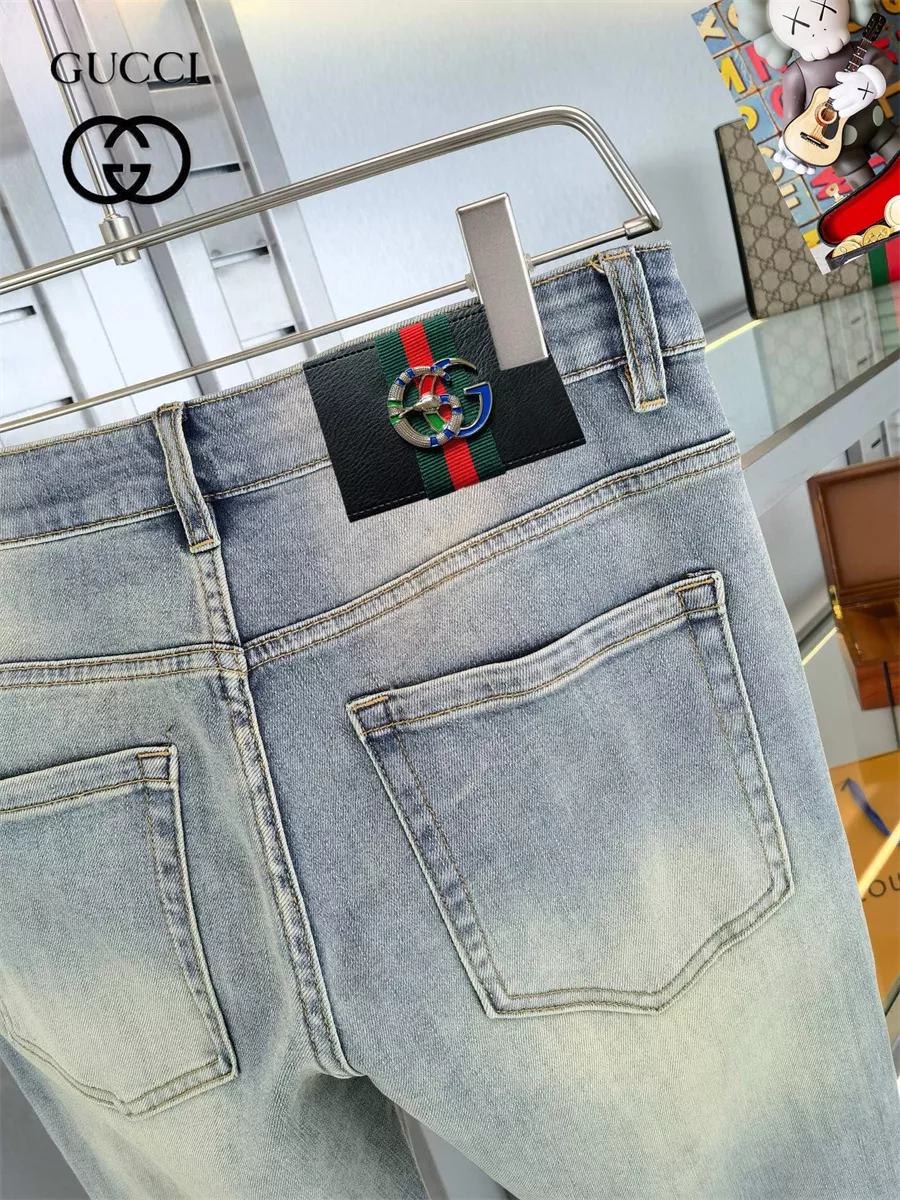 Gucci Jeans For Men Versatile 542