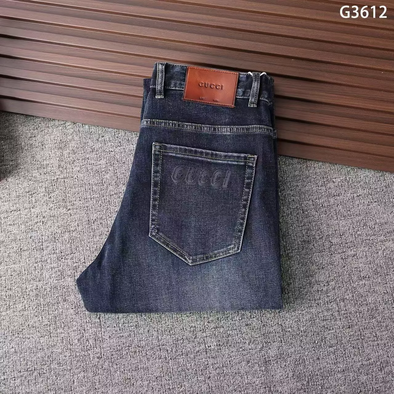 Gucci Jeans For Men Versatile 5665