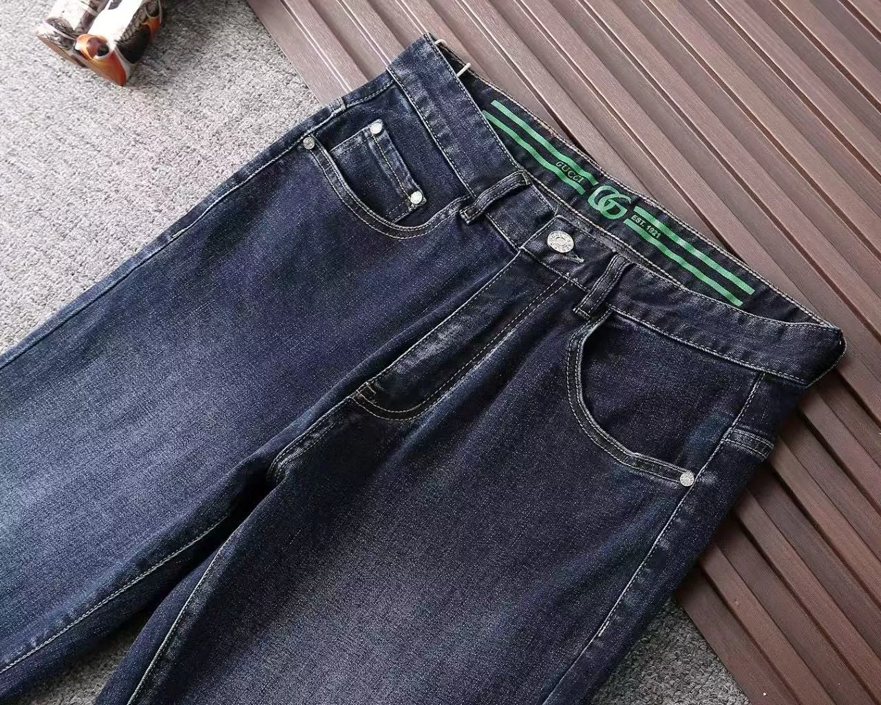 Gucci Jeans For Men Versatile 5665