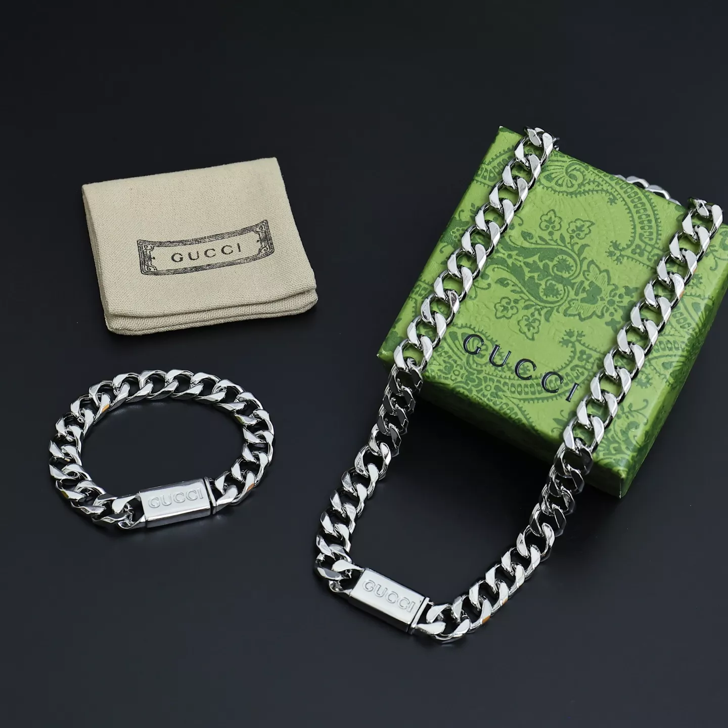 Gucci Jewelry Set Trendy 121