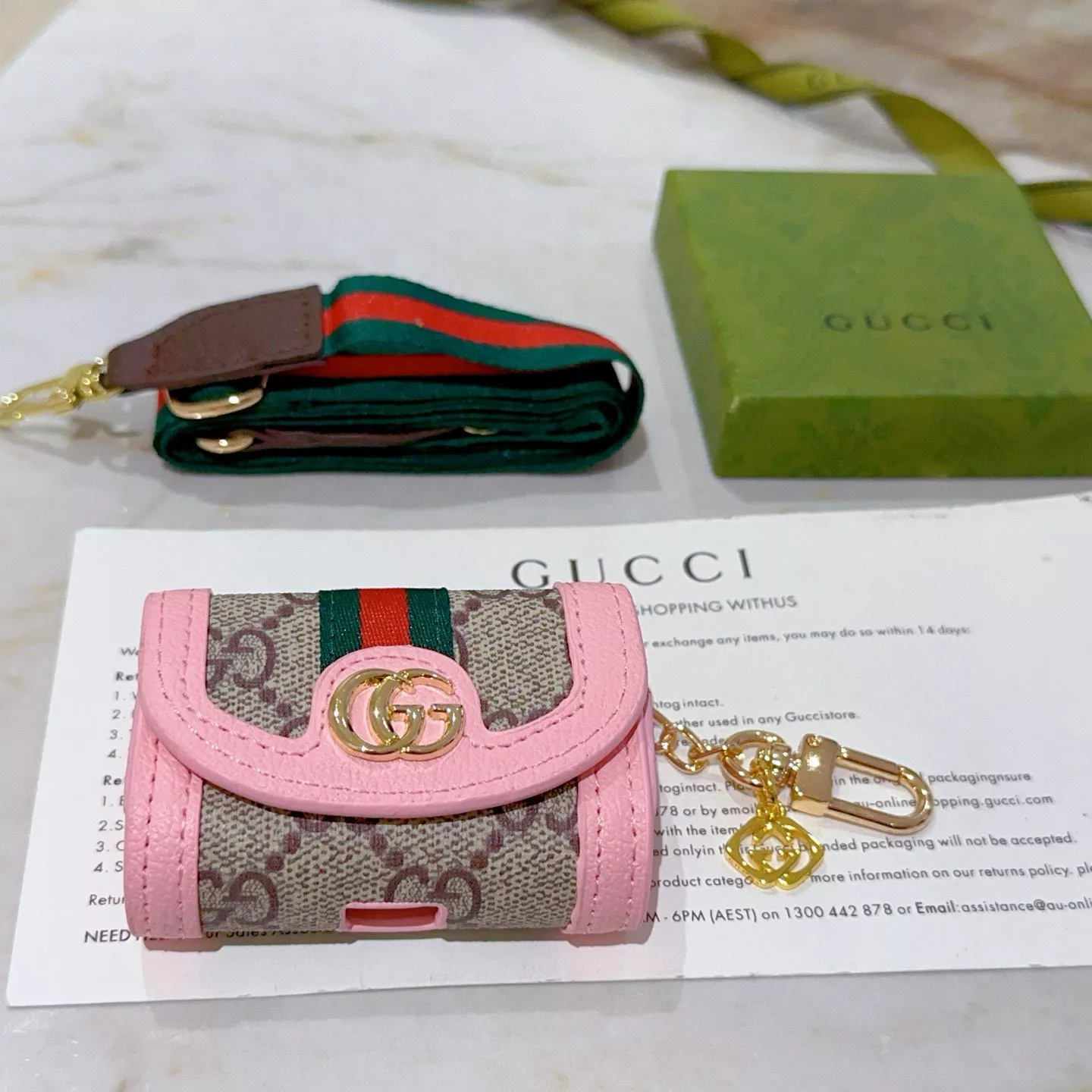 Gucci Key Holder And Bag Buckle Timeless 9795
