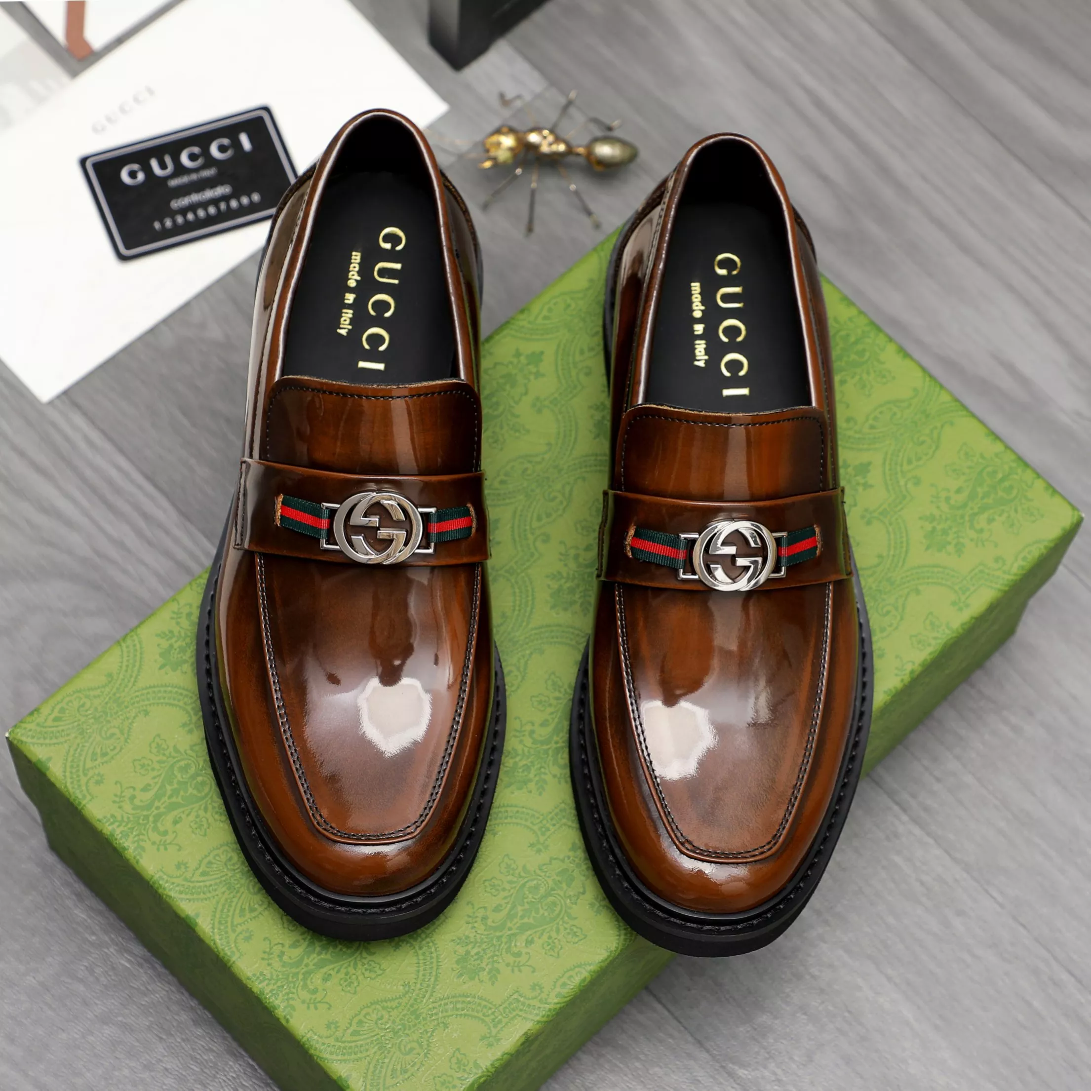 Gucci Oxfords Shoes For Men Elegant 3845