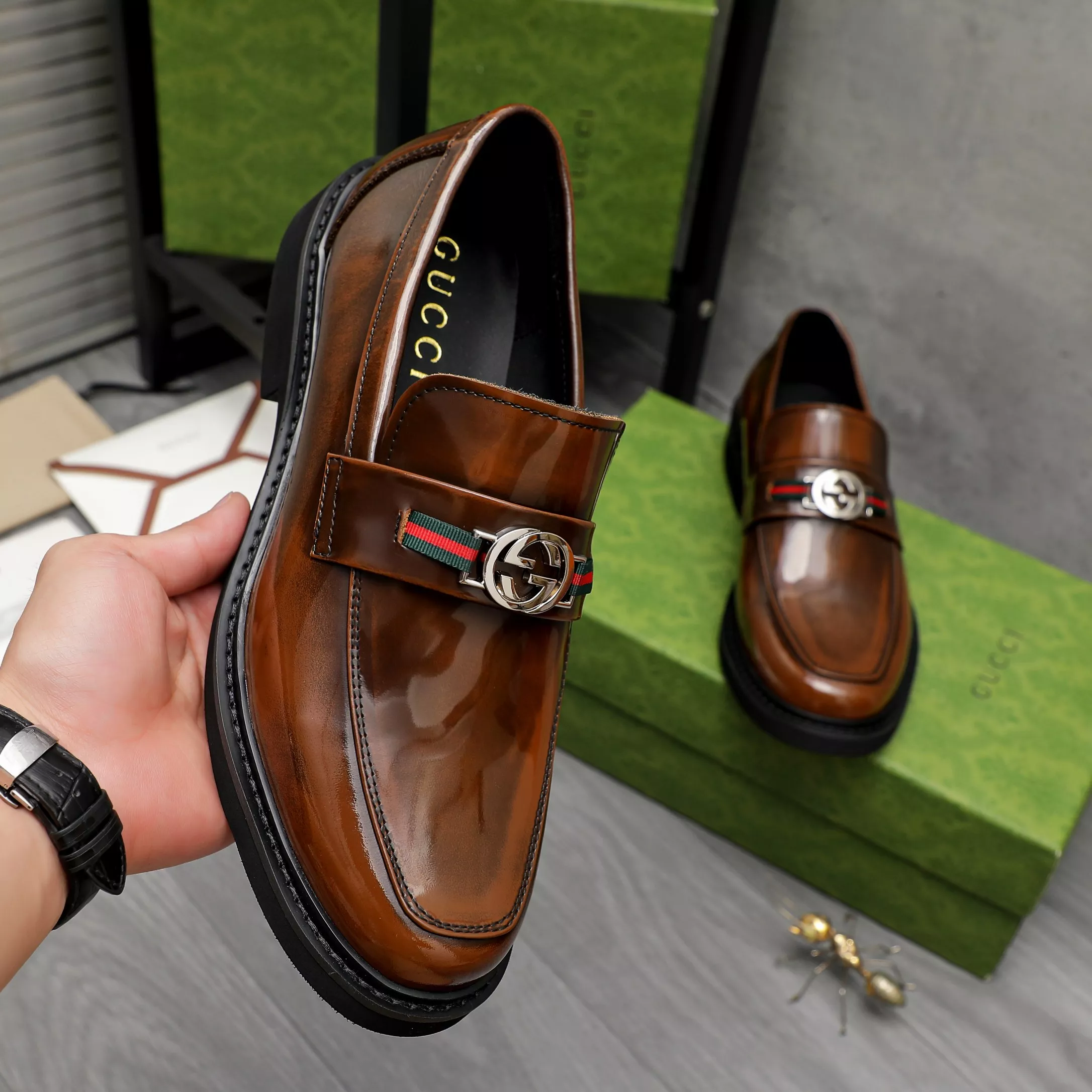 Gucci Oxfords Shoes For Men Elegant 3845