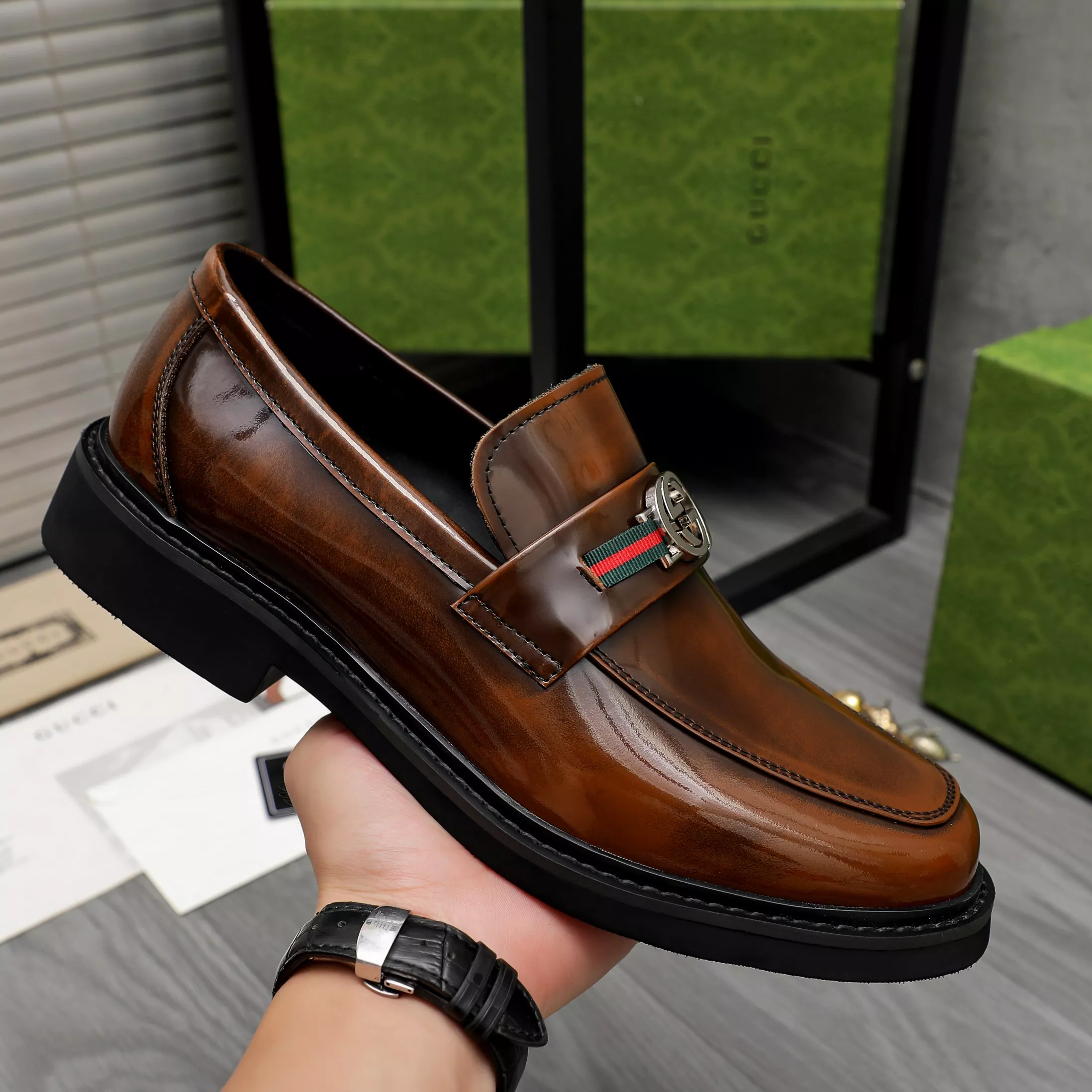 Gucci Oxfords Shoes For Men Elegant 3845