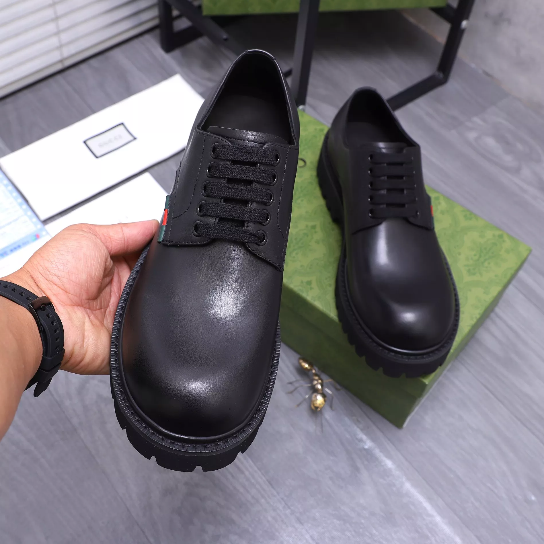 Gucci Oxfords Shoes For Men Trendy 5002