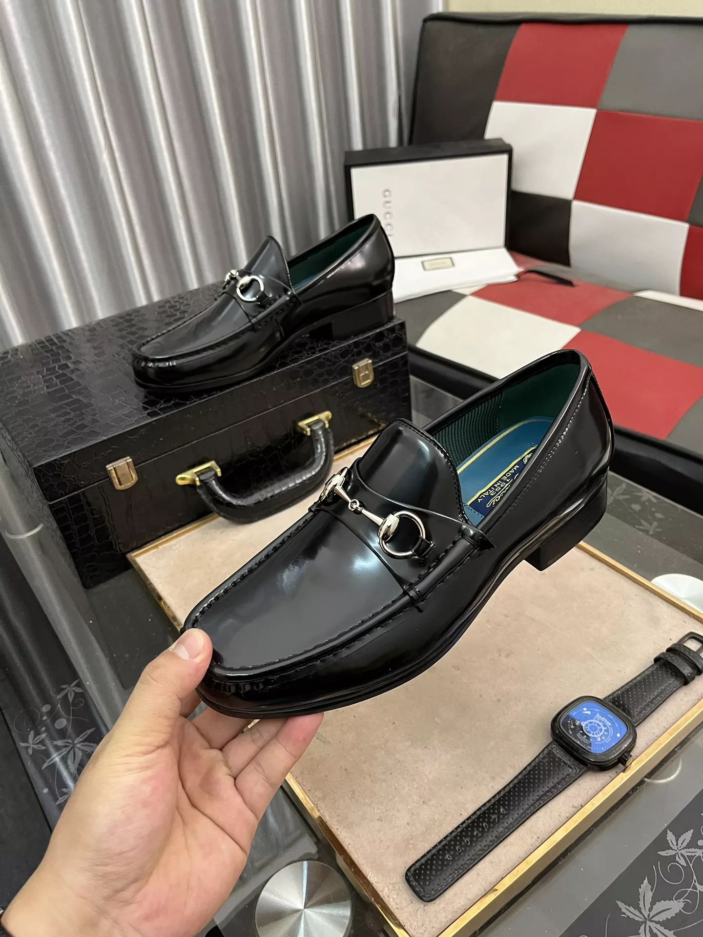 Gucci Oxfords Shoes For Men Versatile 3411