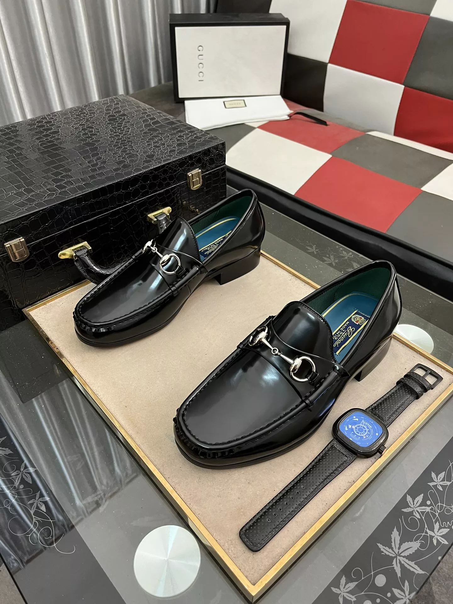 Gucci Oxfords Shoes For Men Versatile 3411