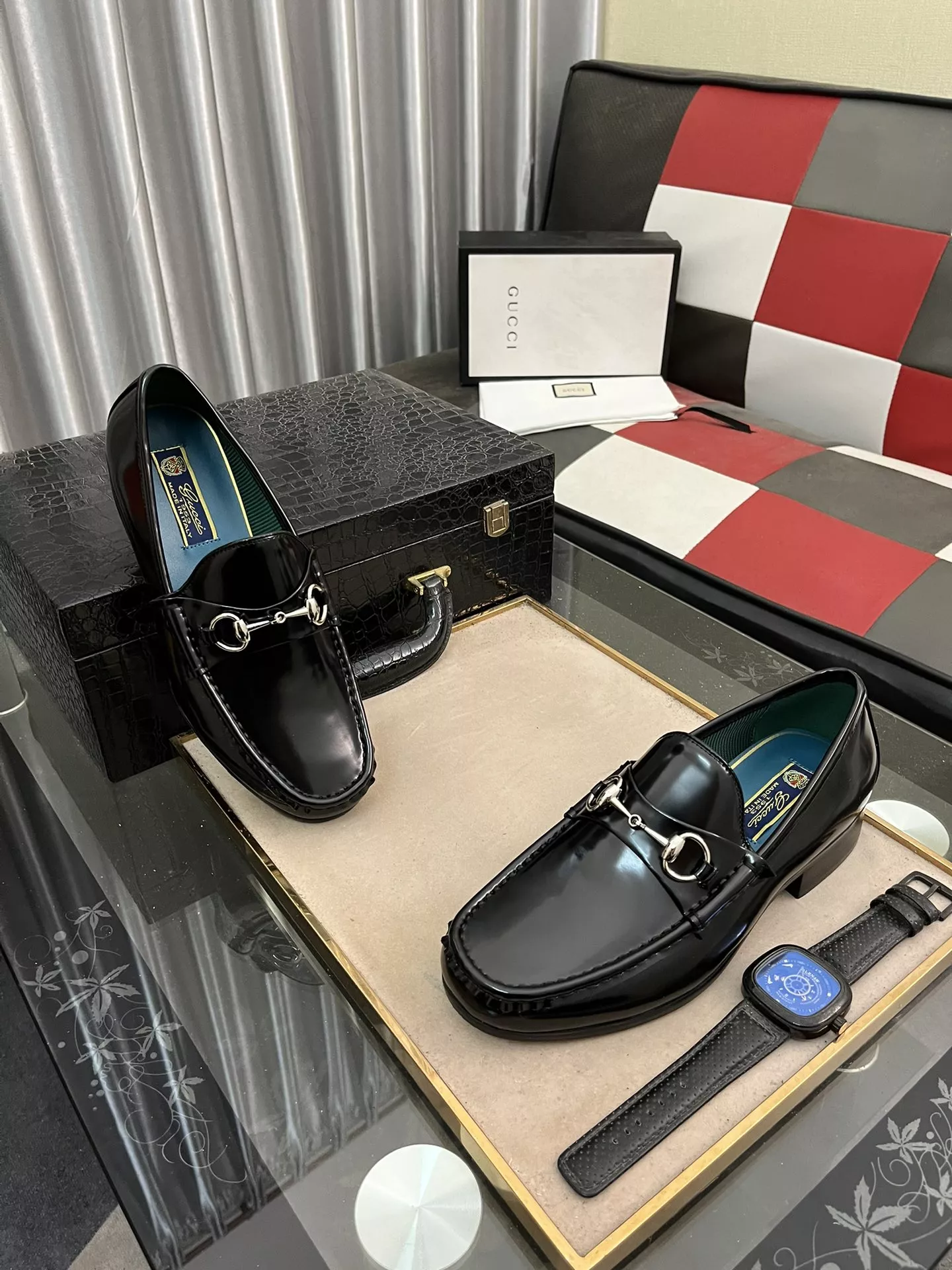Gucci Oxfords Shoes For Men Versatile 3411