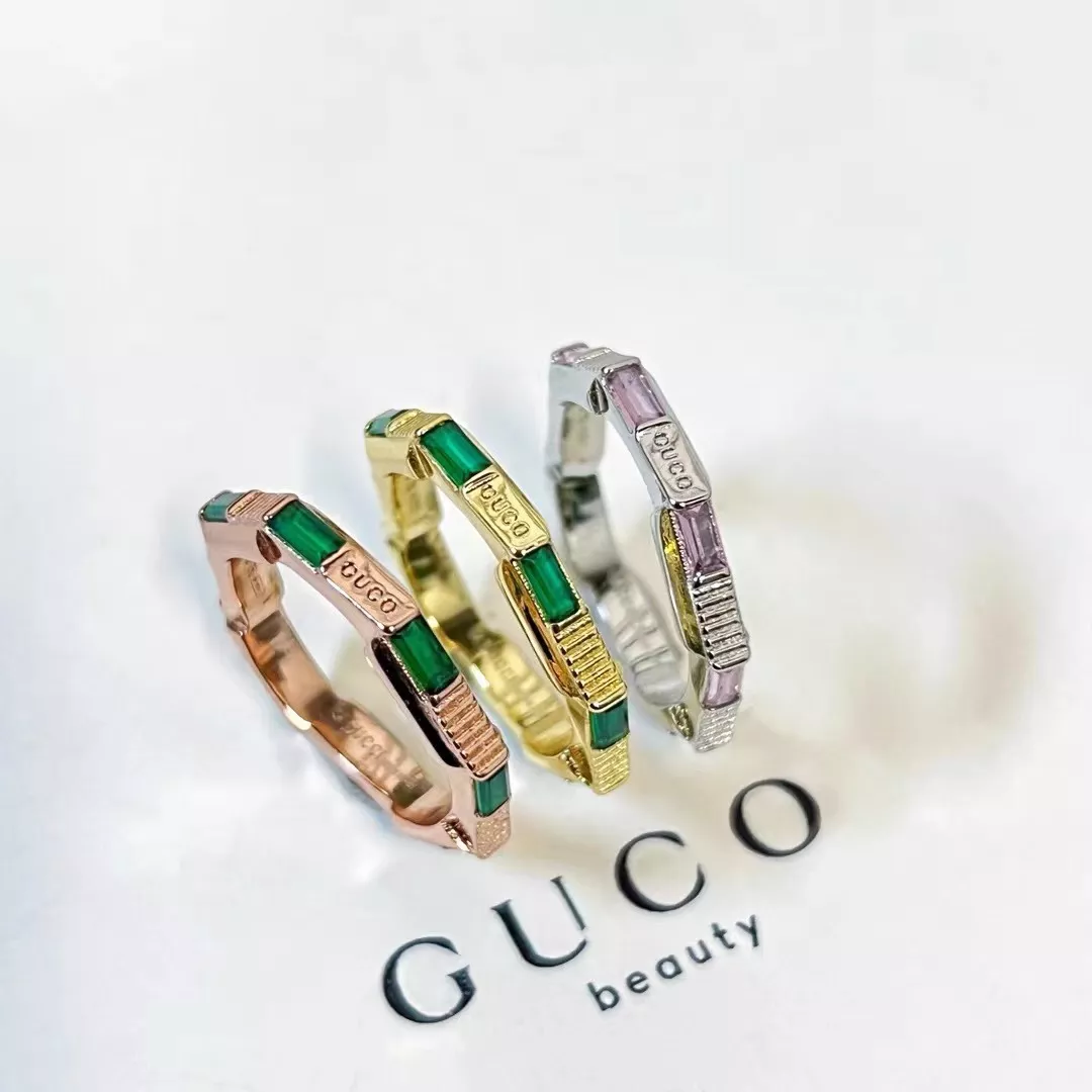 Gucci Rings For Unisex In Rose Gold Minimalist 6147