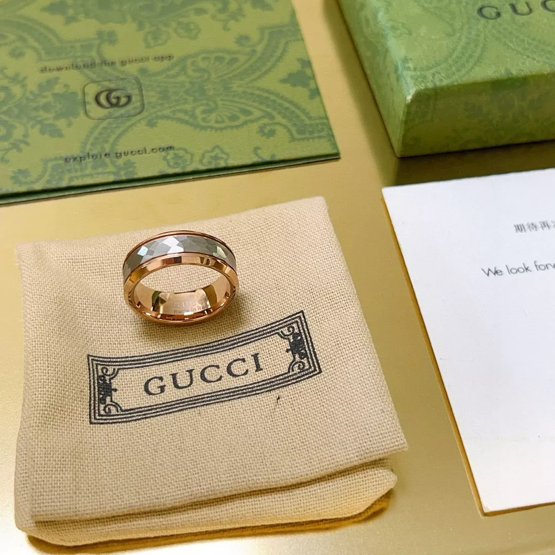 Gucci Rings In Rose Gold Cozy 5272