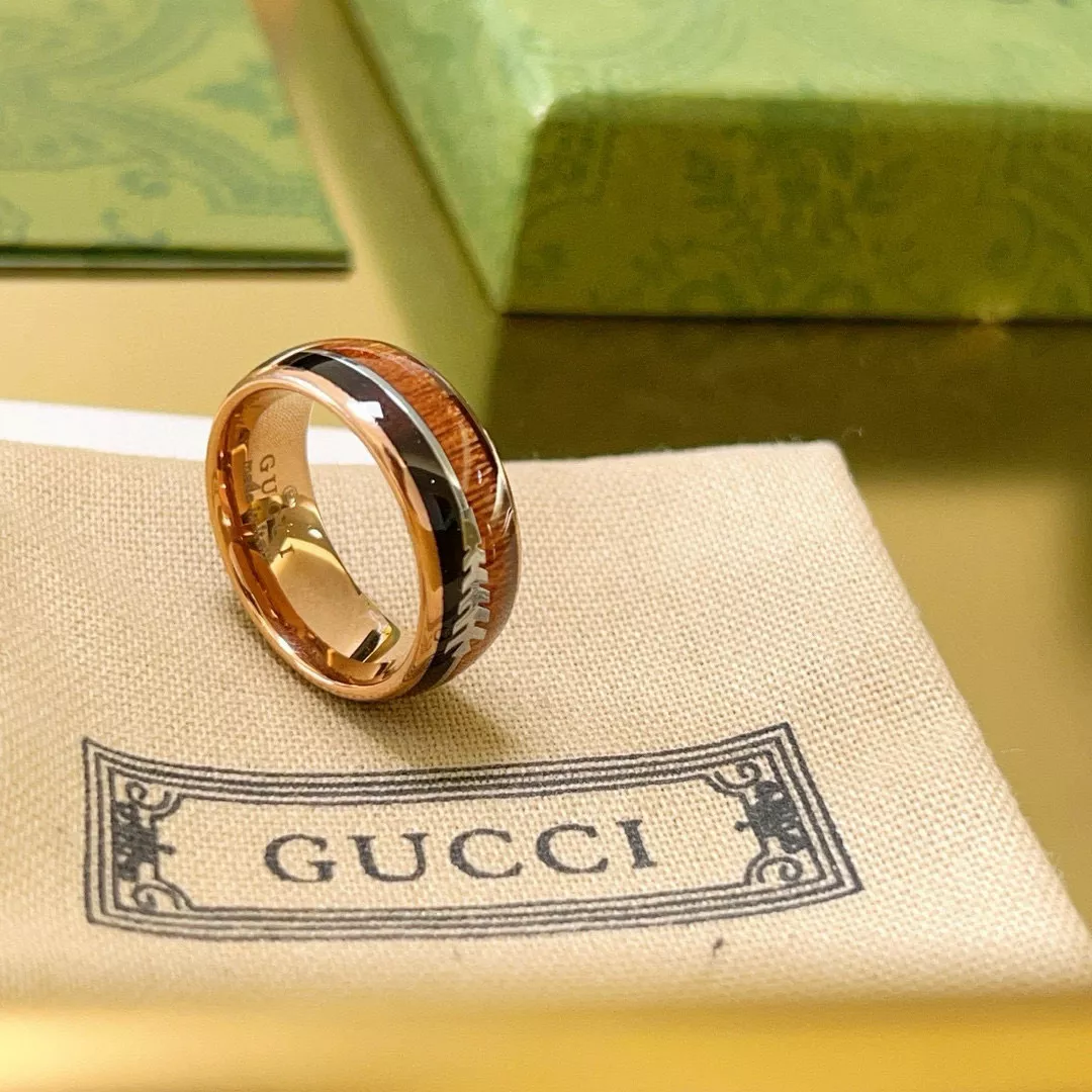 Gucci Rings In Rose Gold Sleek 8475