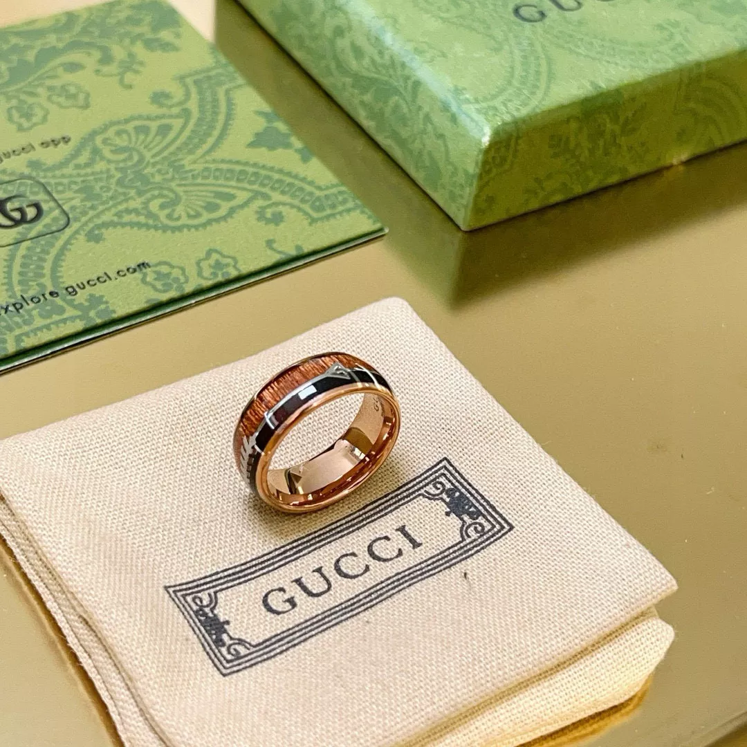 Gucci Rings In Rose Gold Sleek 8475