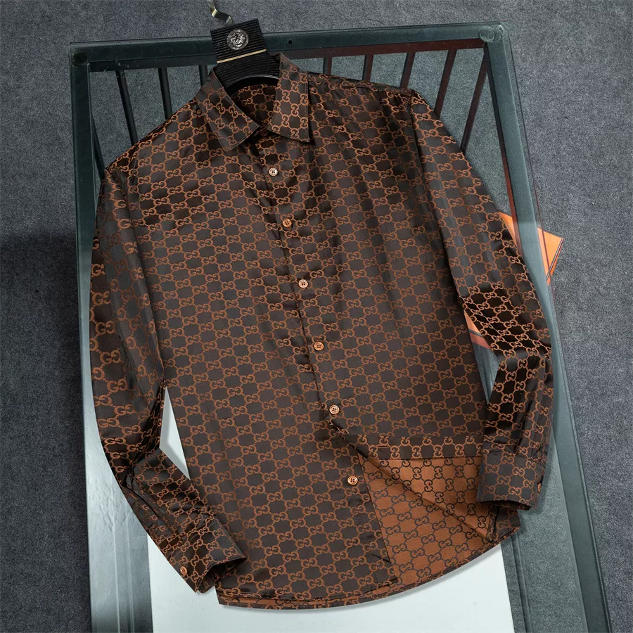 Gucci Shirts Long Sleeved For Men Resilient 9019