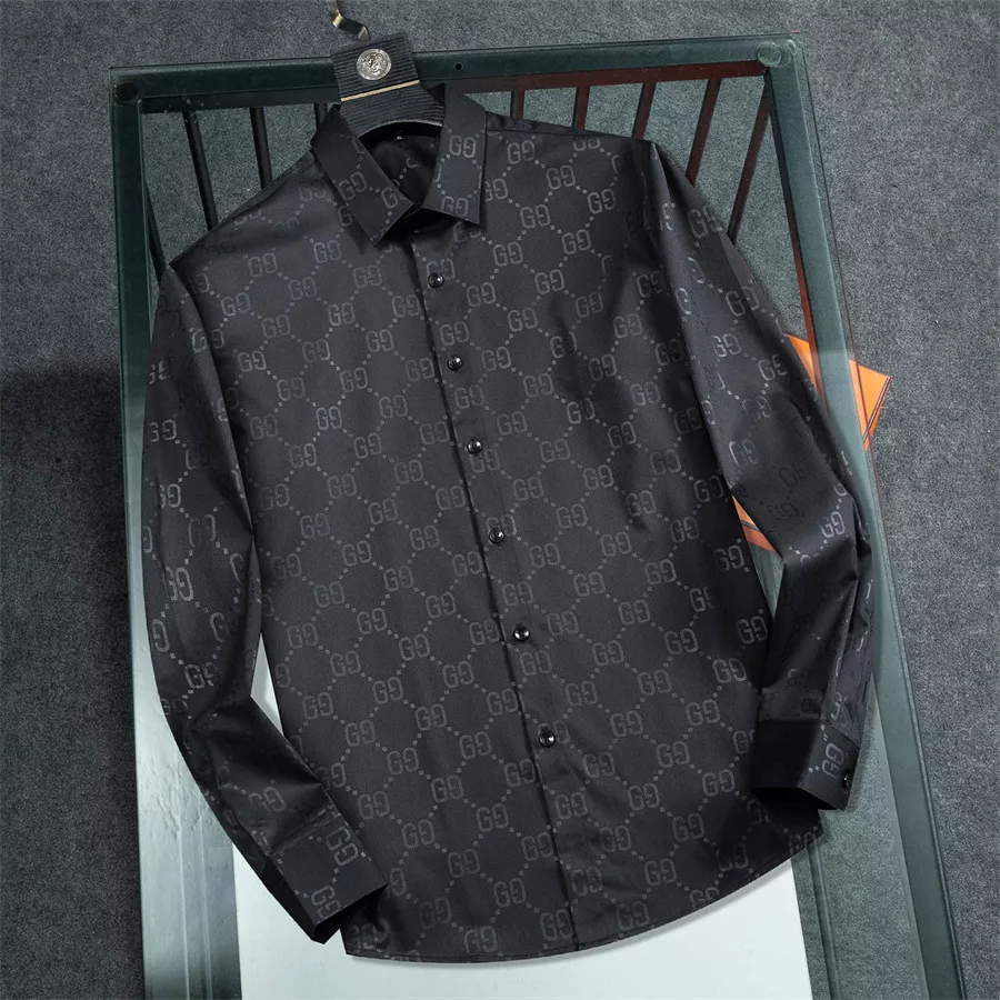 Gucci Shirts Long Sleeved For Men Trendsetting 3593