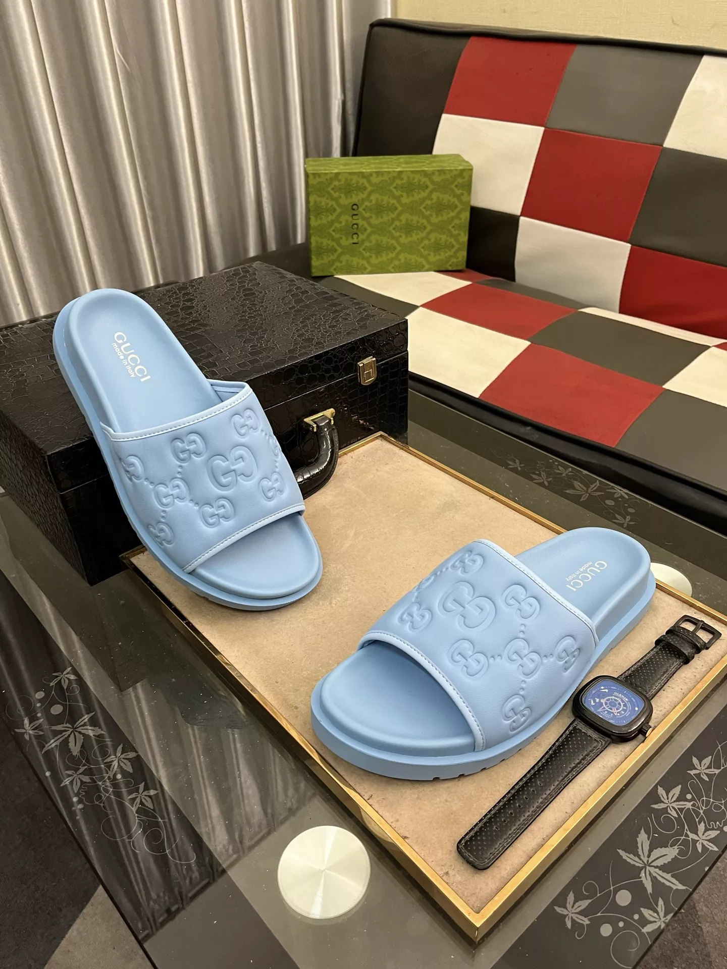 Gucci Slippers For Men Versatile 1566