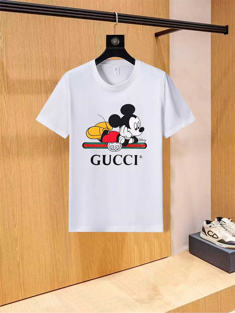 Gucci T-Shirts Short Sleeved For Unisex Trendsetting 4132