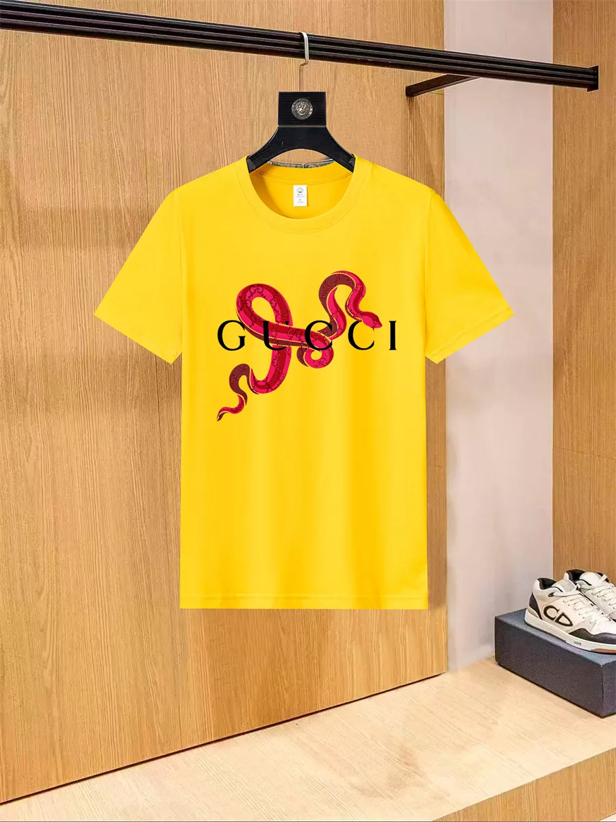 Gucci T-Shirts Short Sleeved For Unisex Trendsetting 5946