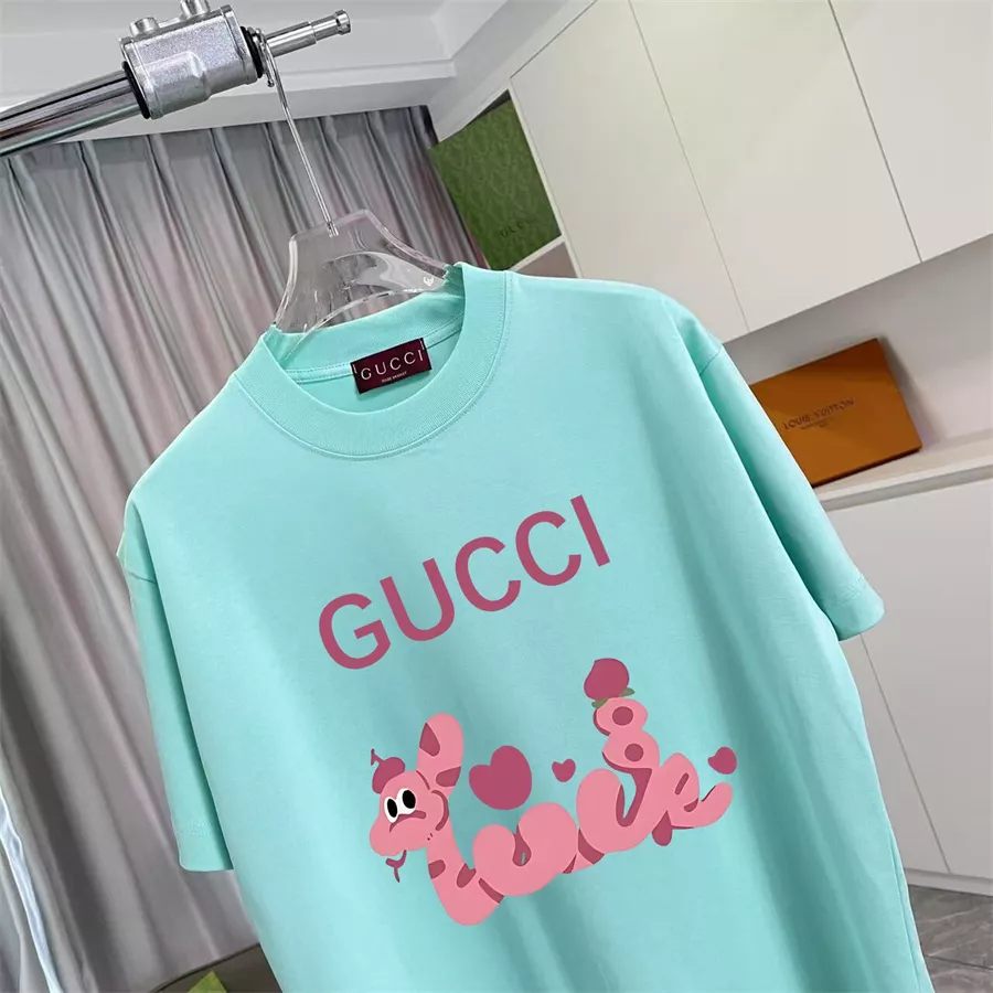 Gucci T-Shirts Short Sleeved For Unisex Trendy 3954