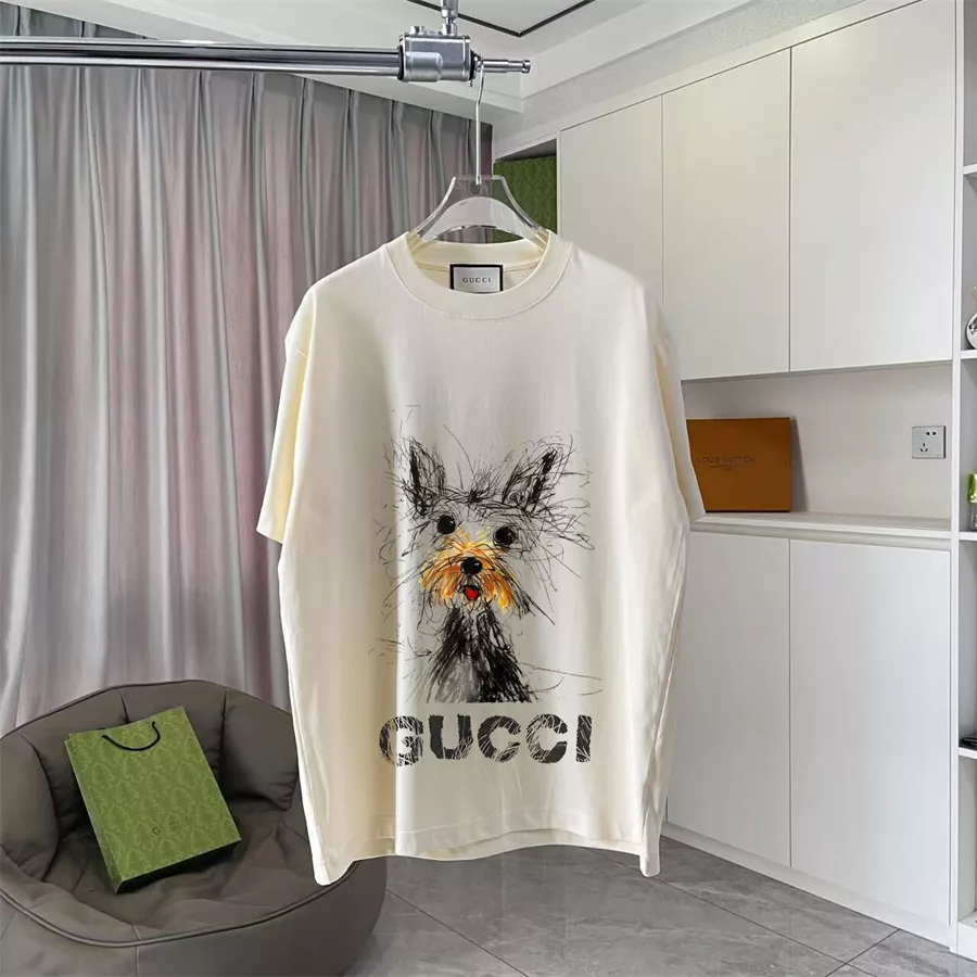 Gucci T-Shirts Short Sleeved For Unisex Vibrant 9148