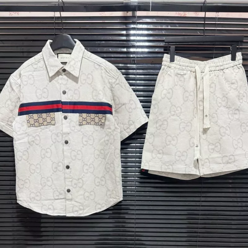 Gucci Tracksuits Short Sleeved For Unisex Durable 9784