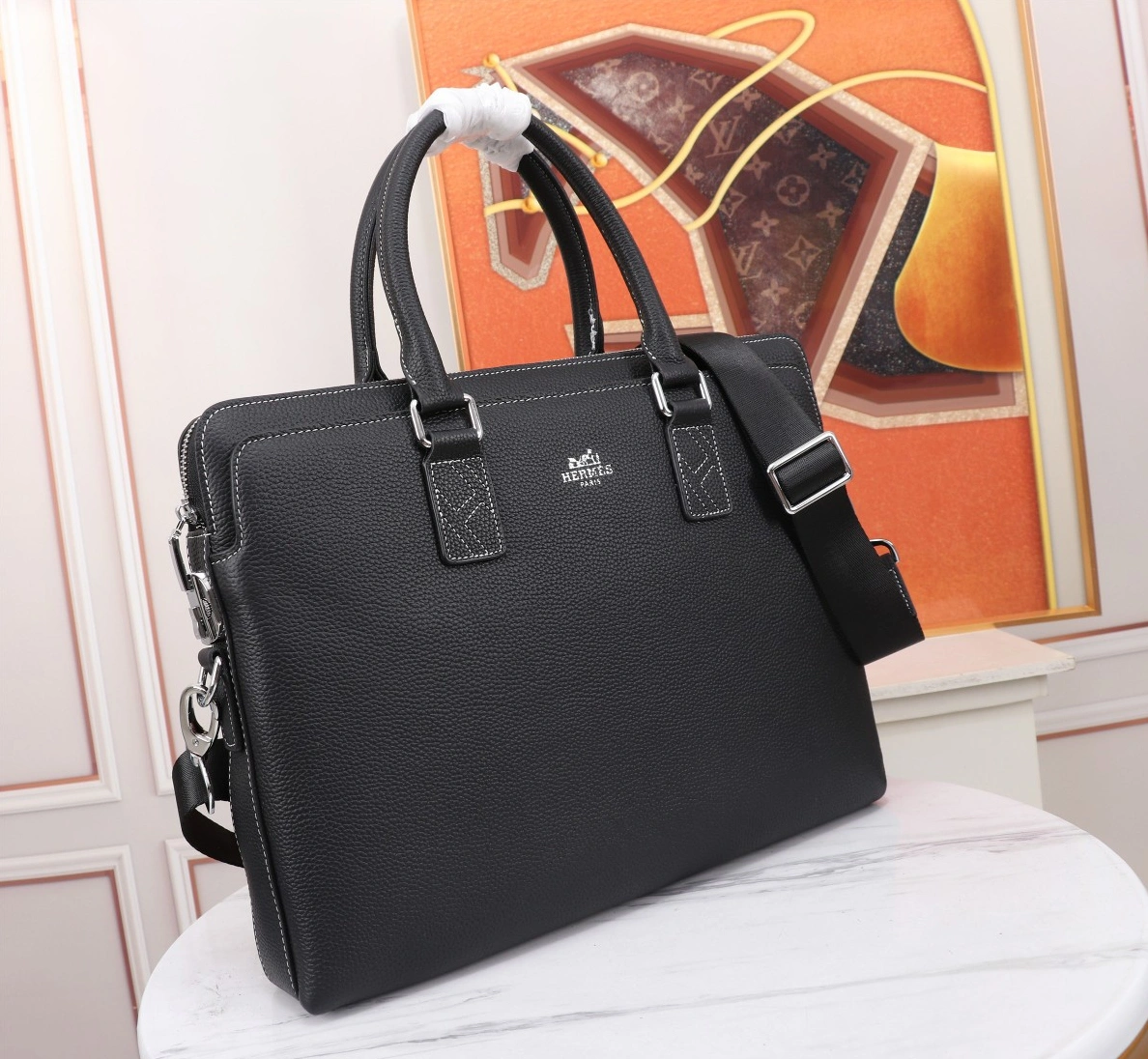 Hermes AAA Man Handbags AllSeason 3265