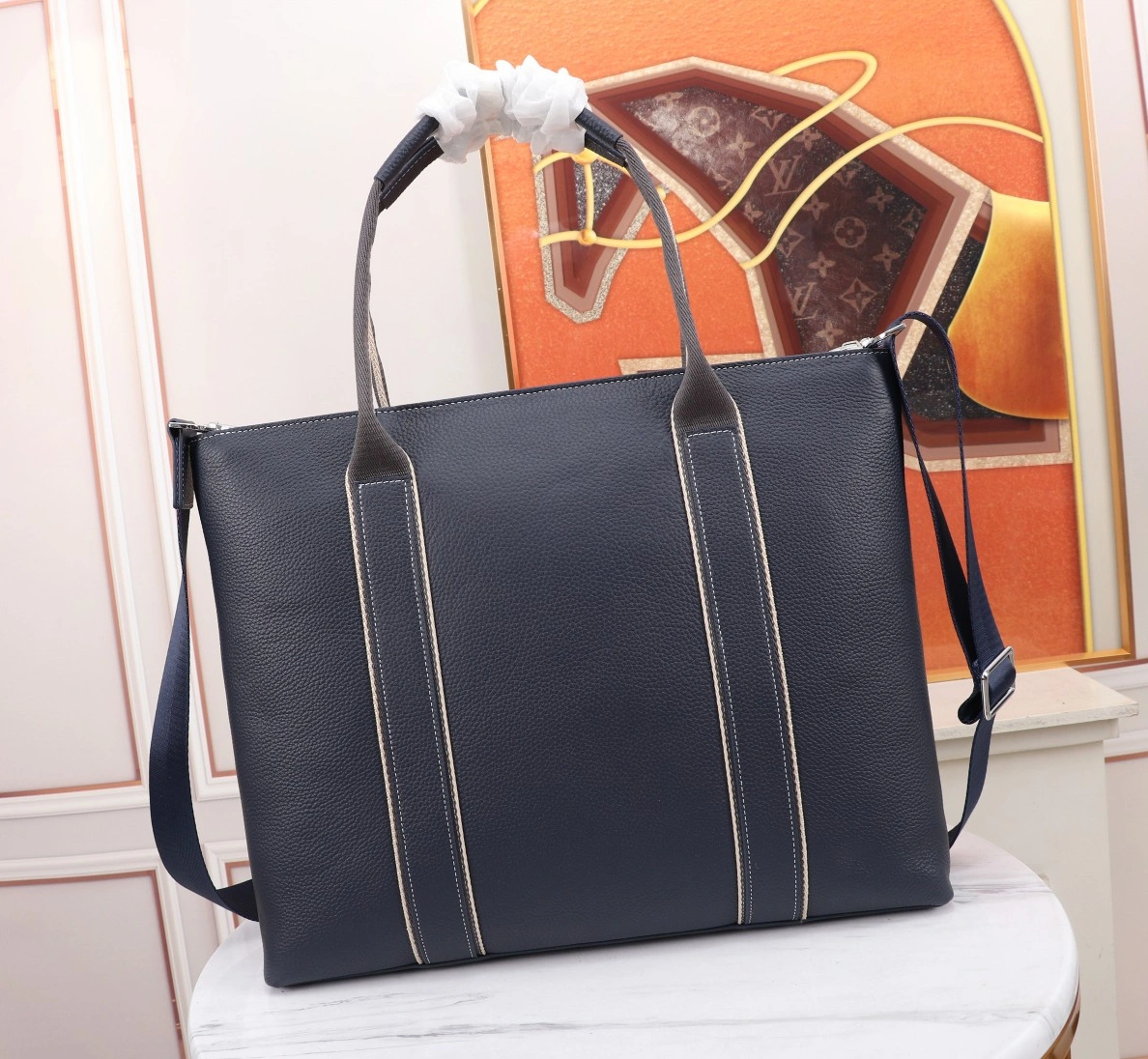 Hermes AAA Man Handbags In Navy Comfortable 1623