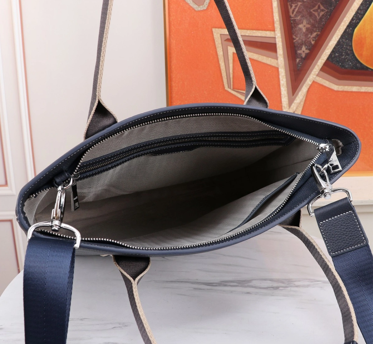 Hermes AAA Man Handbags In Navy Comfortable 1623