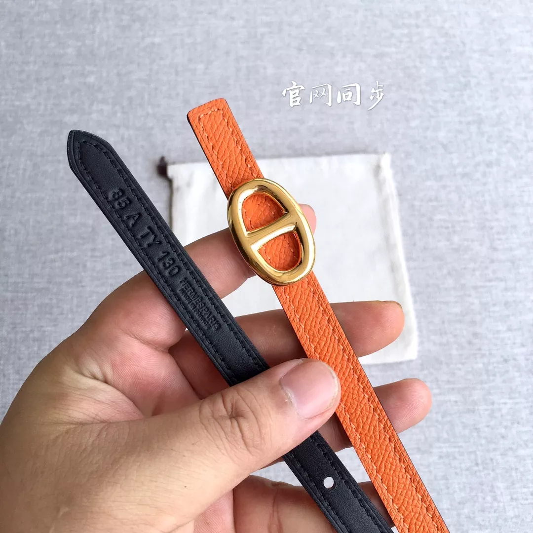 Hermes AAA Quality Belts In 1.3cm For Women Bright 3446