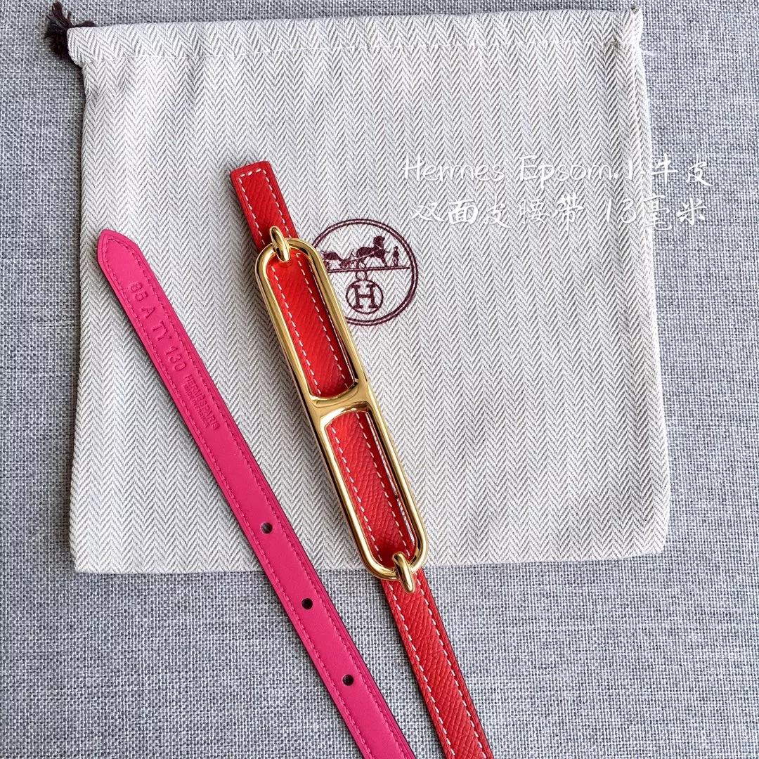 Hermes AAA Quality Belts In 1.3cm For Women Compact 7007