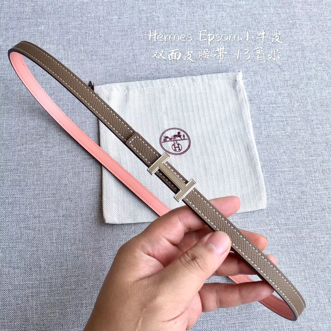 Hermes AAA Quality Belts In 1.3cm For Women Sleek 4752