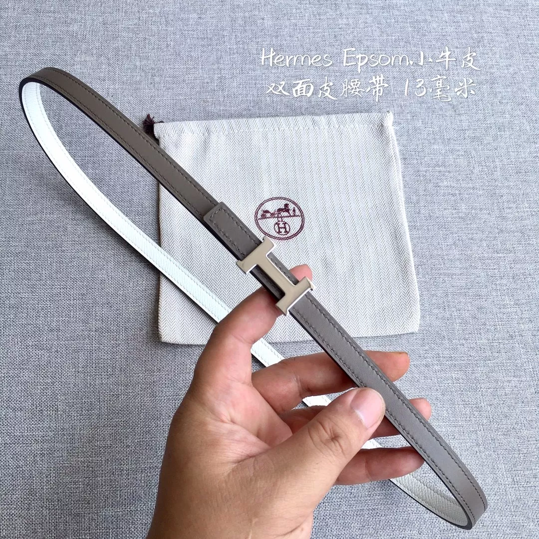 Hermes AAA Quality Belts In 1.3cm For Women Versatile 4012