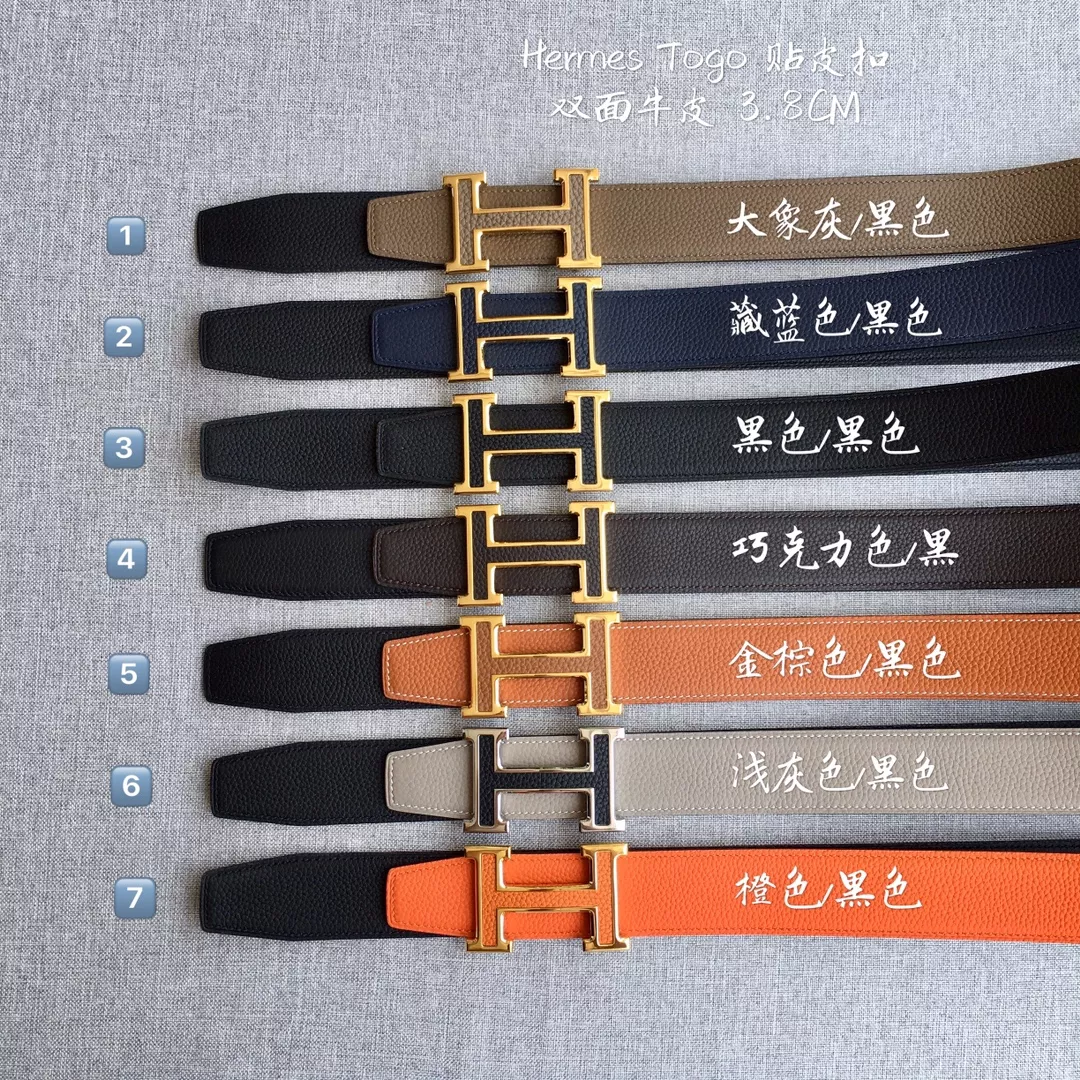 Hermes AAA Quality Belts In 3.8cm For Men Practical 1316