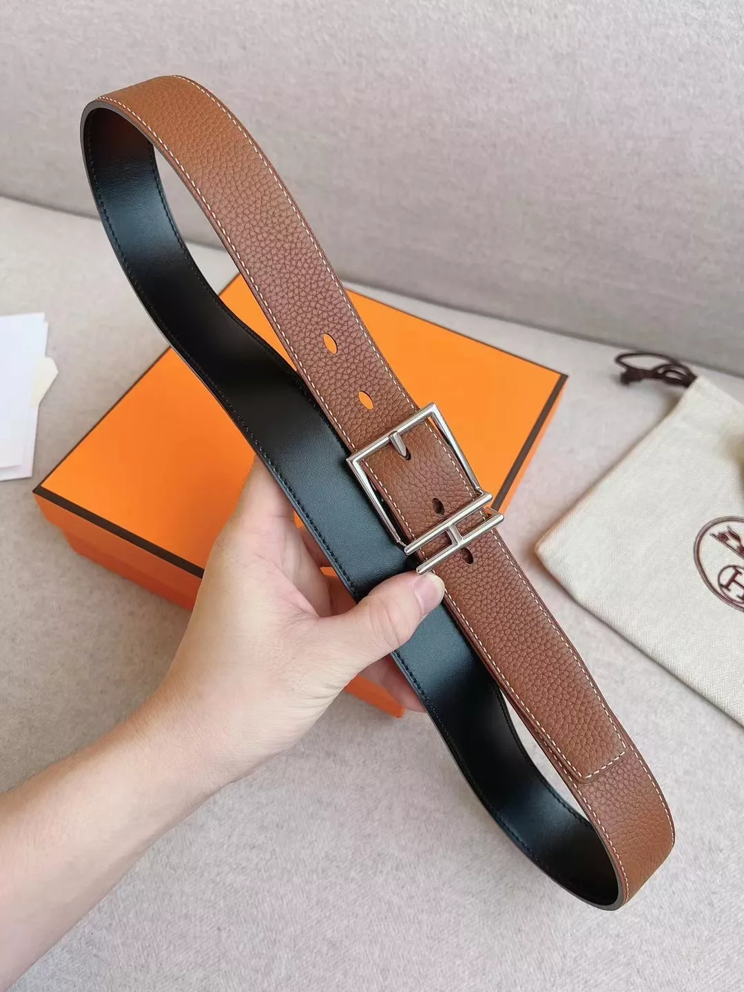 Hermes AAA Quality Belts In 3.8cm For Unisex UrbanStyle 7113