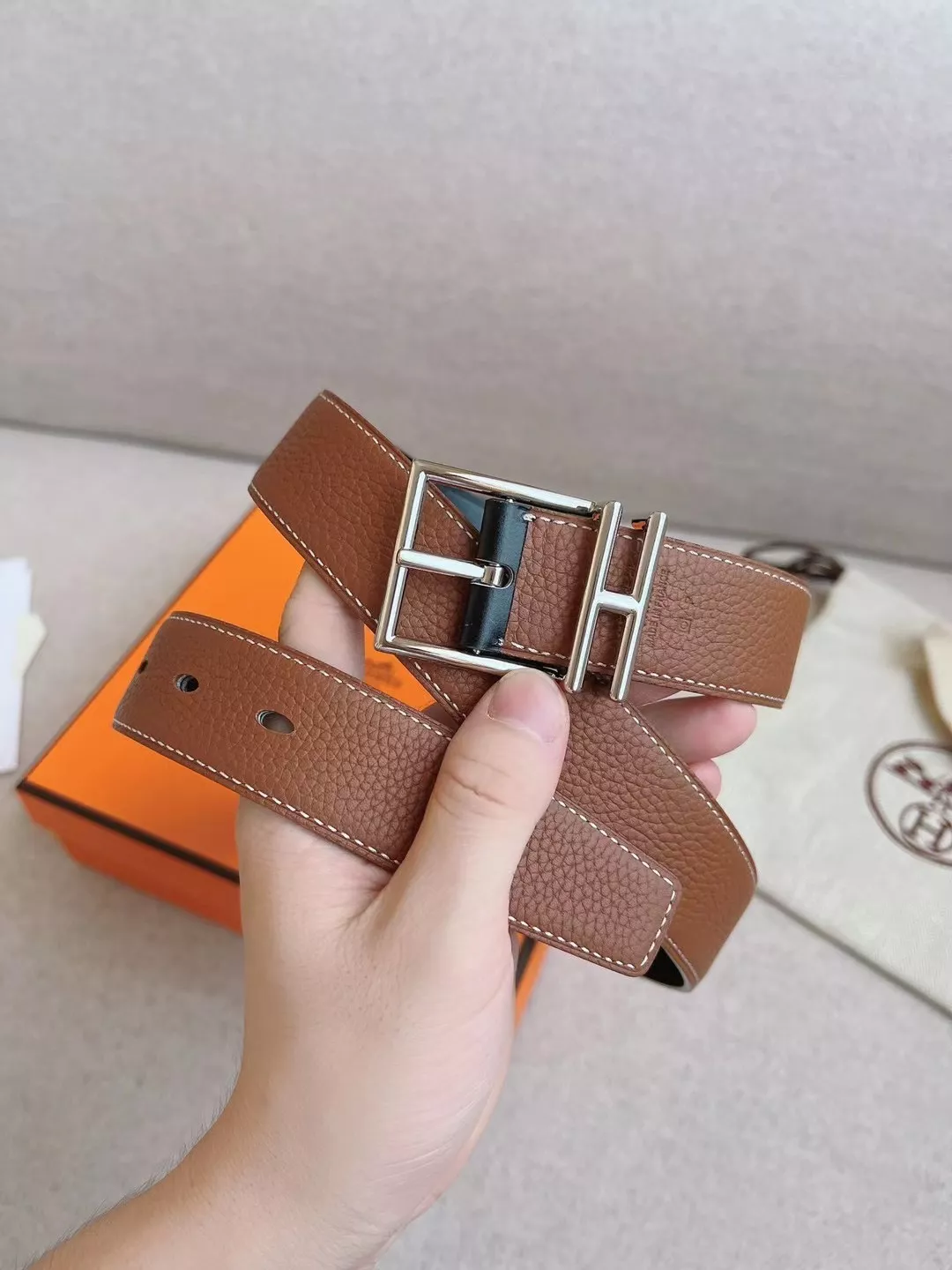 Hermes AAA Quality Belts In 3.8cm For Unisex UrbanStyle 7113