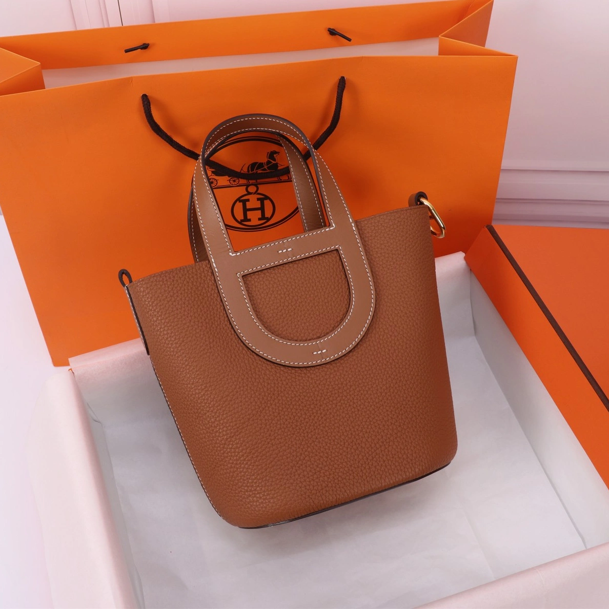 Hermes AAA Quality Handbags In Gold For Women Efficient 8775