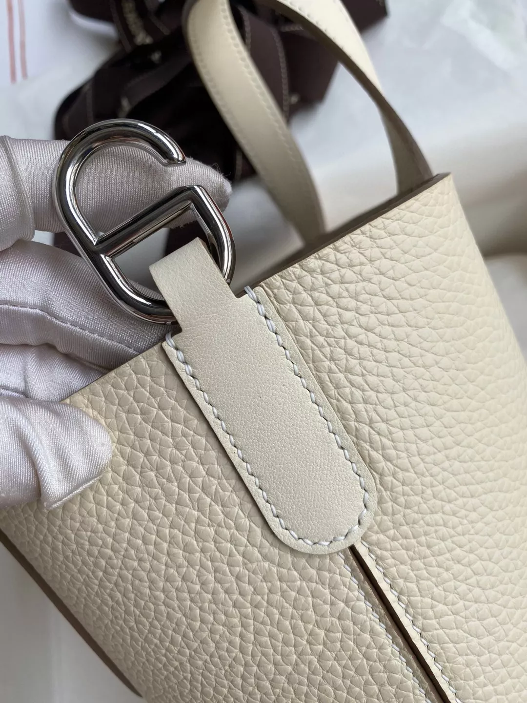 Hermes AAA Quality Handbags In Silver For Women SmartChoice 2568