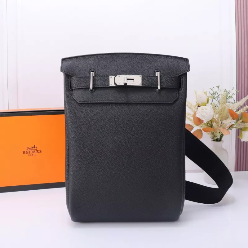 Hermes AAA Quality Messenger Bags In Black For Unisex Bright 9088