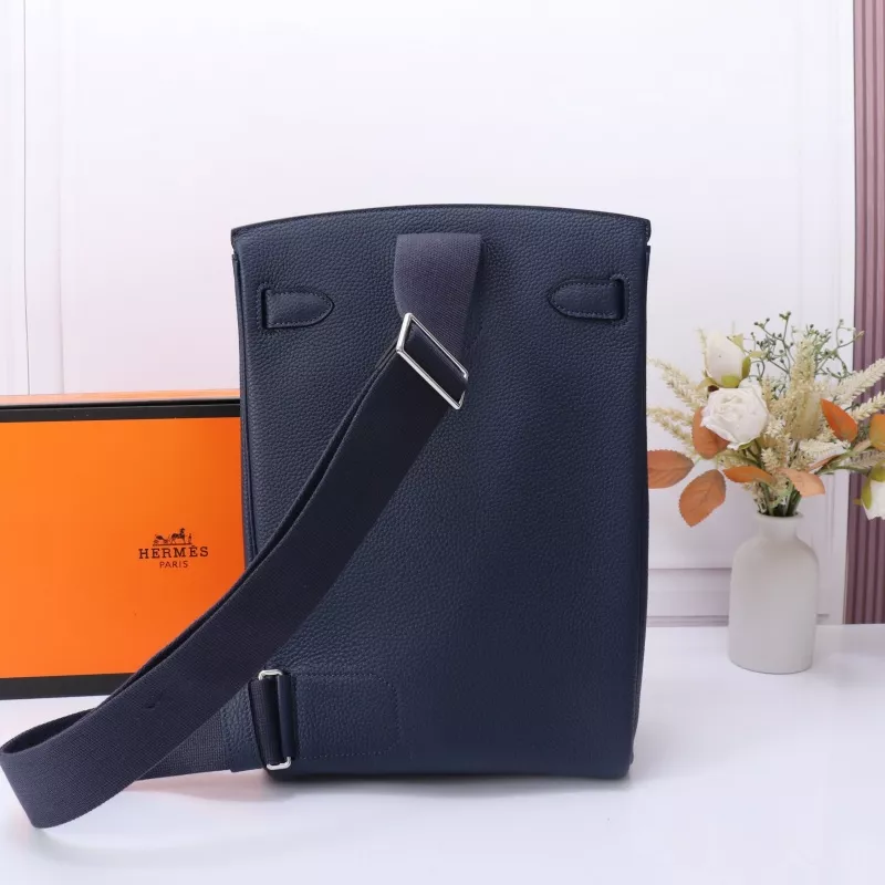 Hermes AAA Quality Messenger Bags In Navy For Unisex Trendsetting 2200