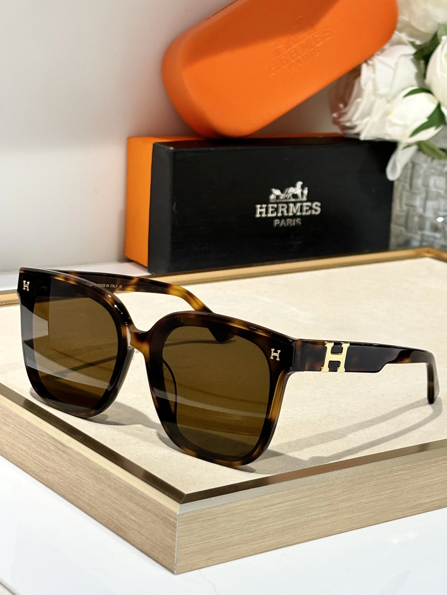 Hermes AAA Quality Sunglasses Trendy 998