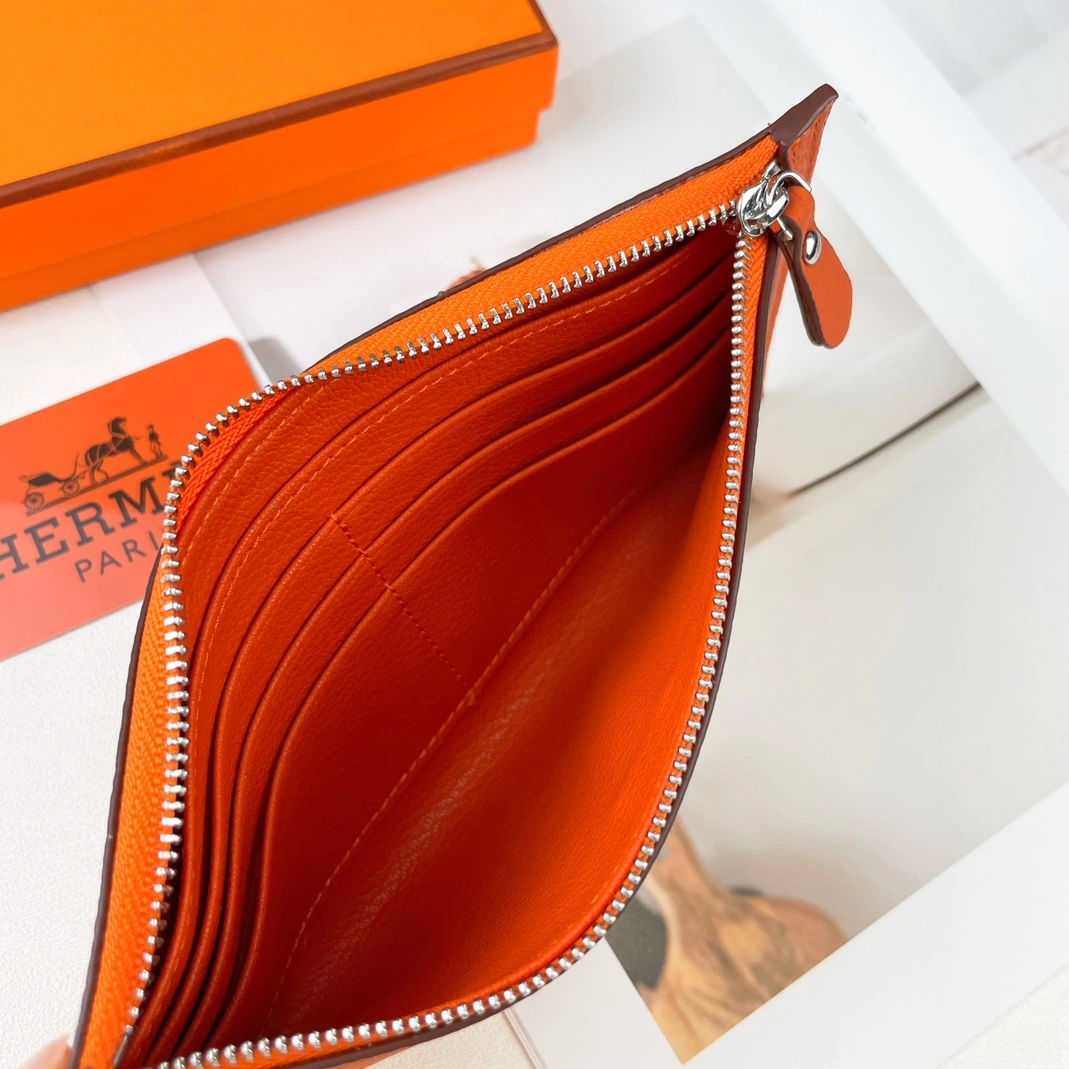 Hermes Card Case For Women Vibrant 9059