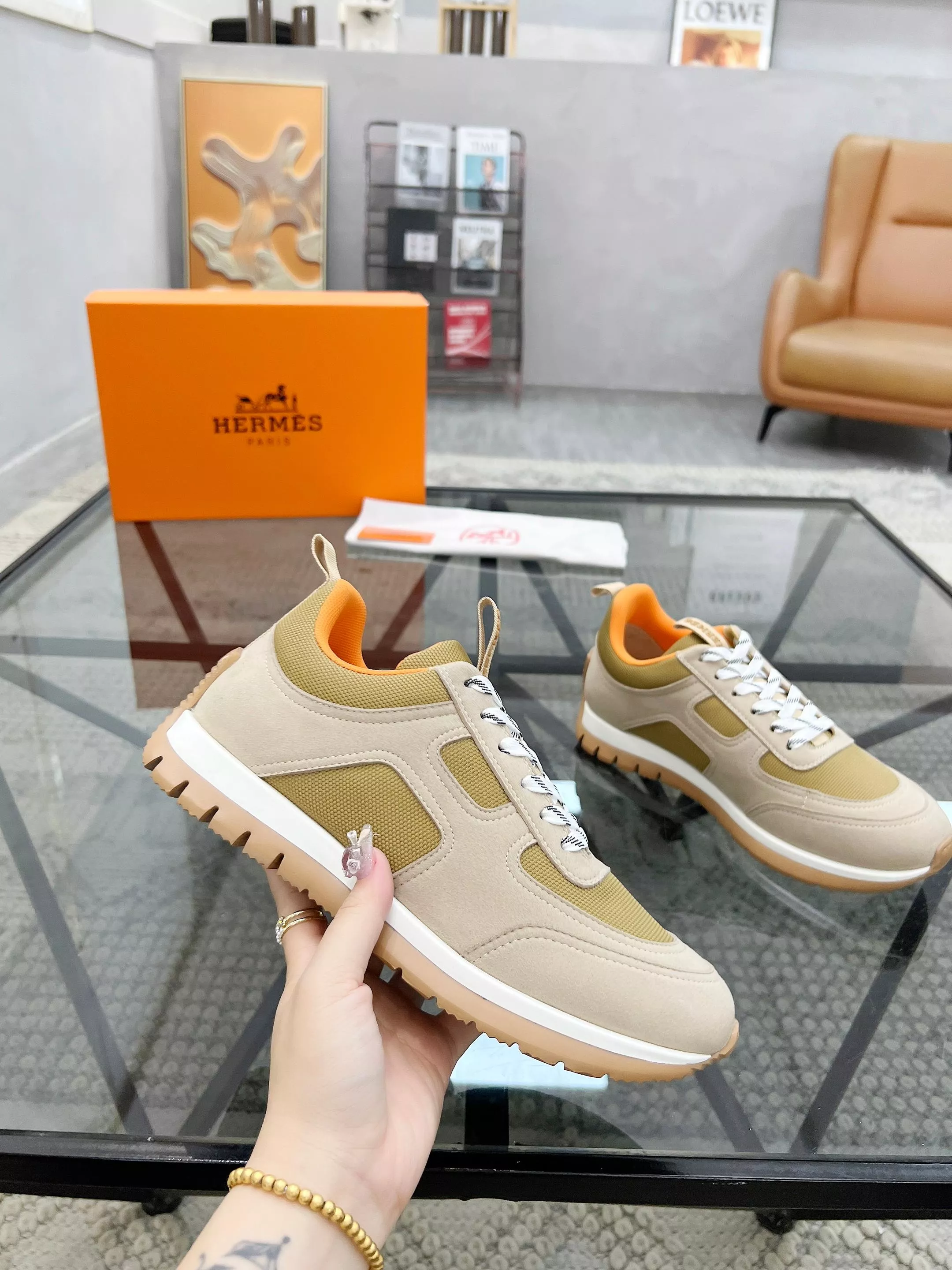 Hermes Casual Shoes For Men Bright 2752